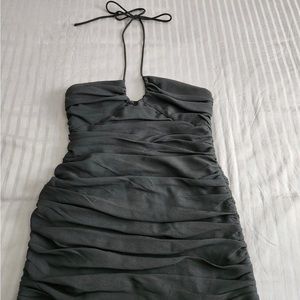 Sexy Halter Black Mini Dress